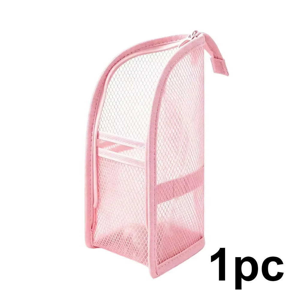 Portable Mesh Travel Toiletry Bag Makeup Organizer Pouch for Cosmetics - 20