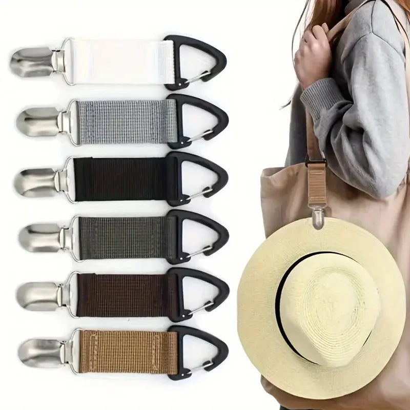 Portable Hat Clip for Travel Magnetic Hat Holder for Bags and Backpacks - 1