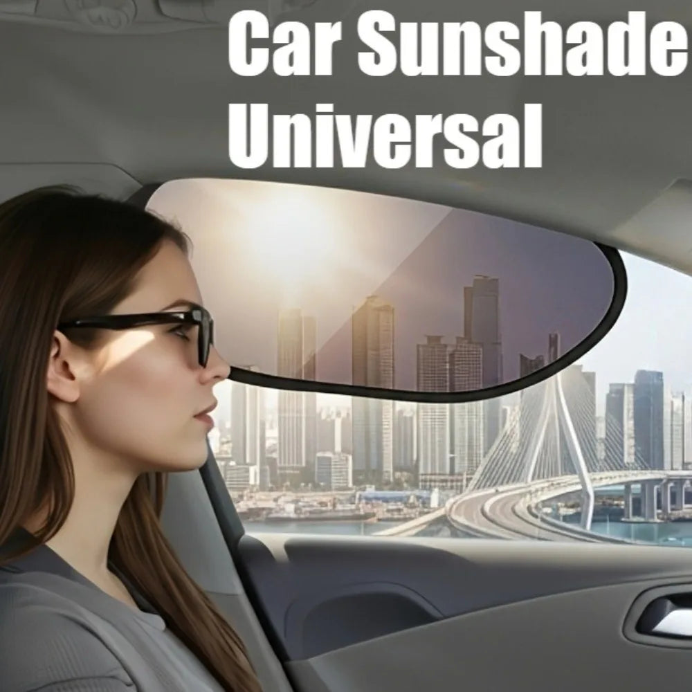 Universal Car Window Sunshade UV Protection Glare Shield Privacy Curtain - 1