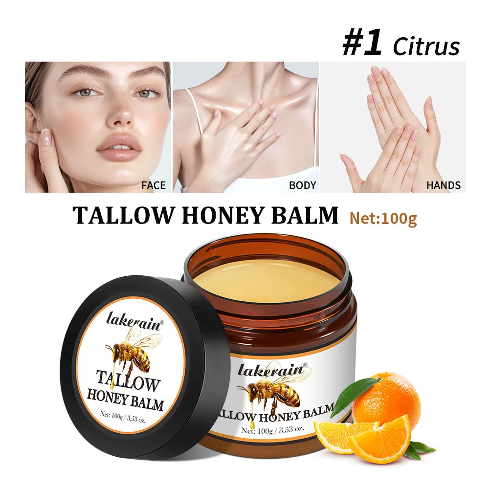 Whipped Beef Tallow and Honey Balm Face Cream