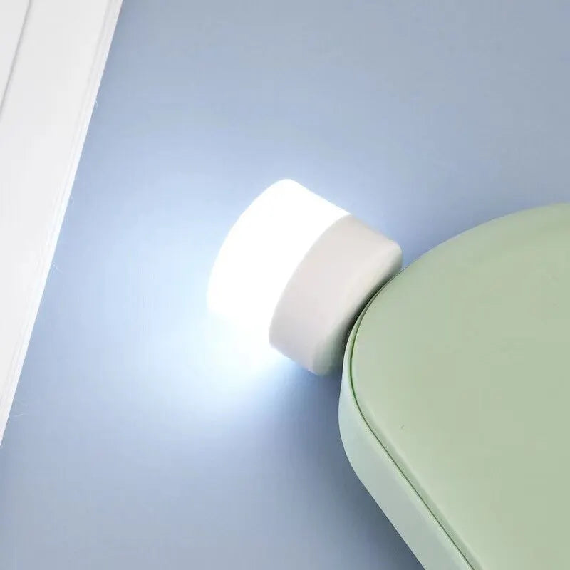 Mini USB LED Night Light Portable Plug In Lamp for Reading and Travel