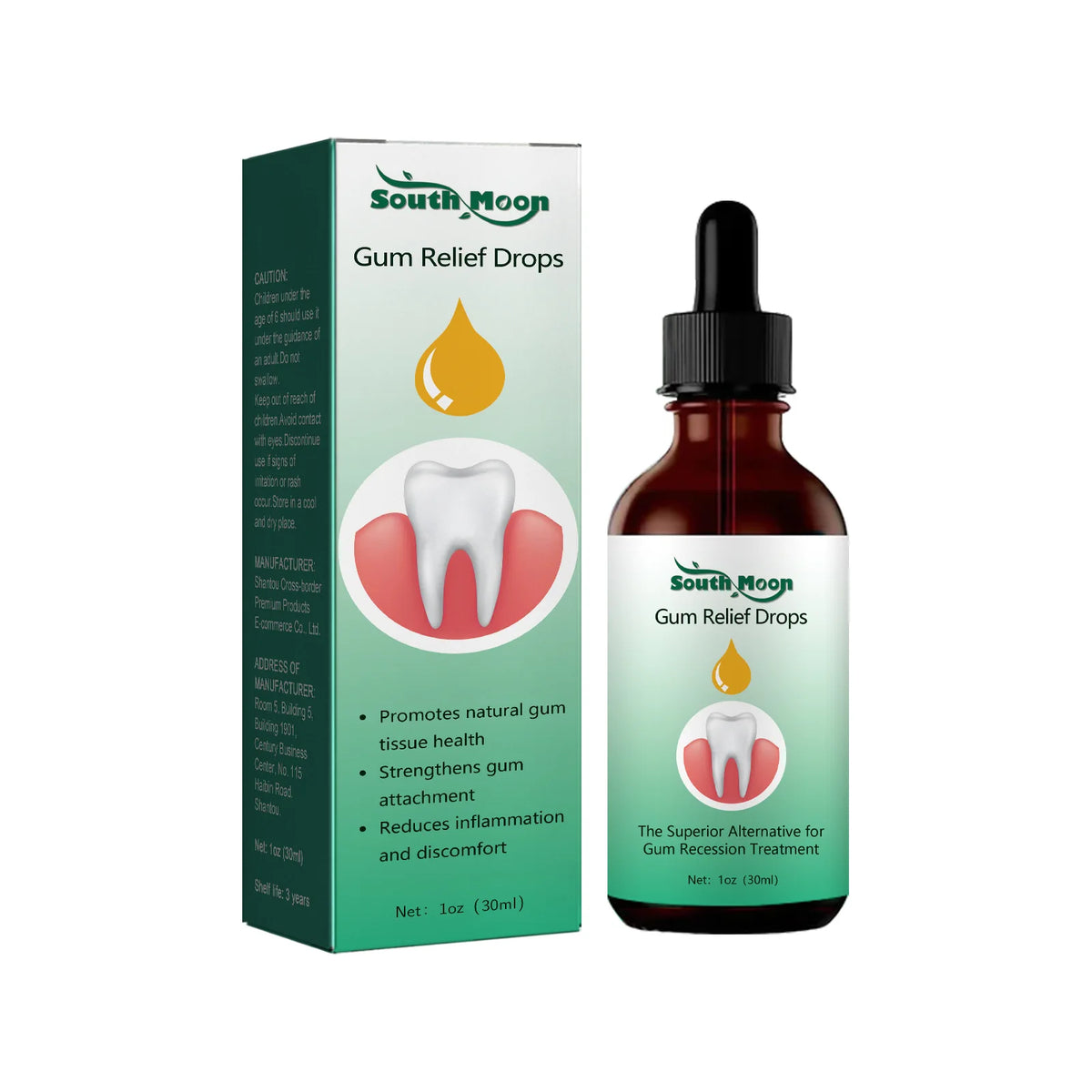 Toothache Relief Drops Plaque Stain Gum Pain Cure Oral Care