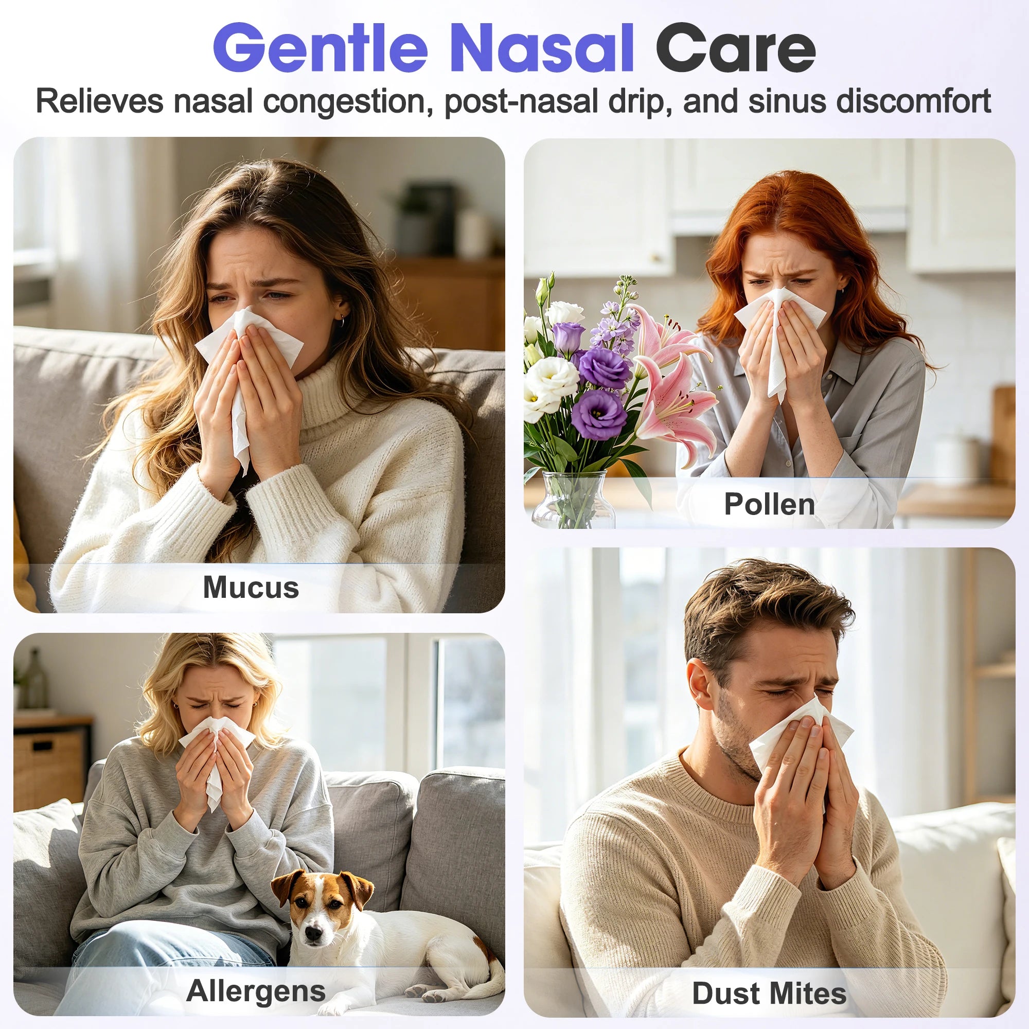 Electric Nasal Irrigator Nose Cleaner Sinus Rinse - 2