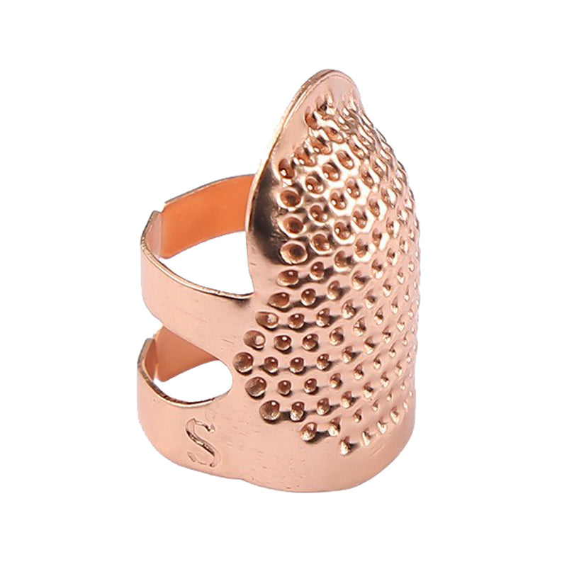 2PCS Vintage Adjustable Sewing Thimble Metal Finger Guard Needle Tool