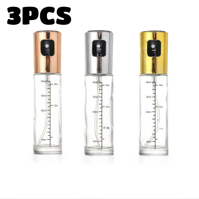 3 Pack Glass Oil Sprayer Bottle for Cooking BBQ and Air Fryer Baking