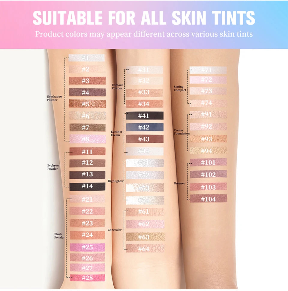 Lakerain Waterproof Eyeshadow Palette Refill DIY Makeup Refills
