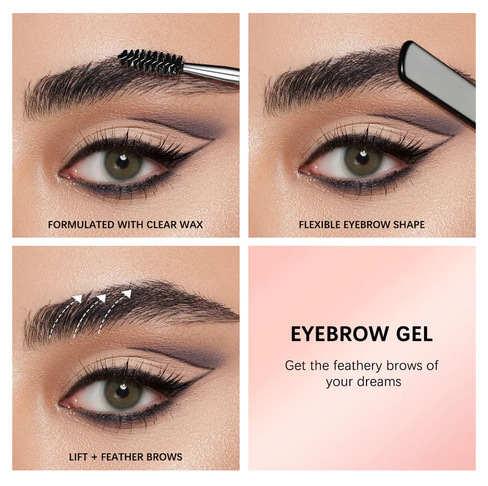 Waterproof Eyebrow Styling Gel Natural Brow Sculpt Soap Wax Pomade - 16