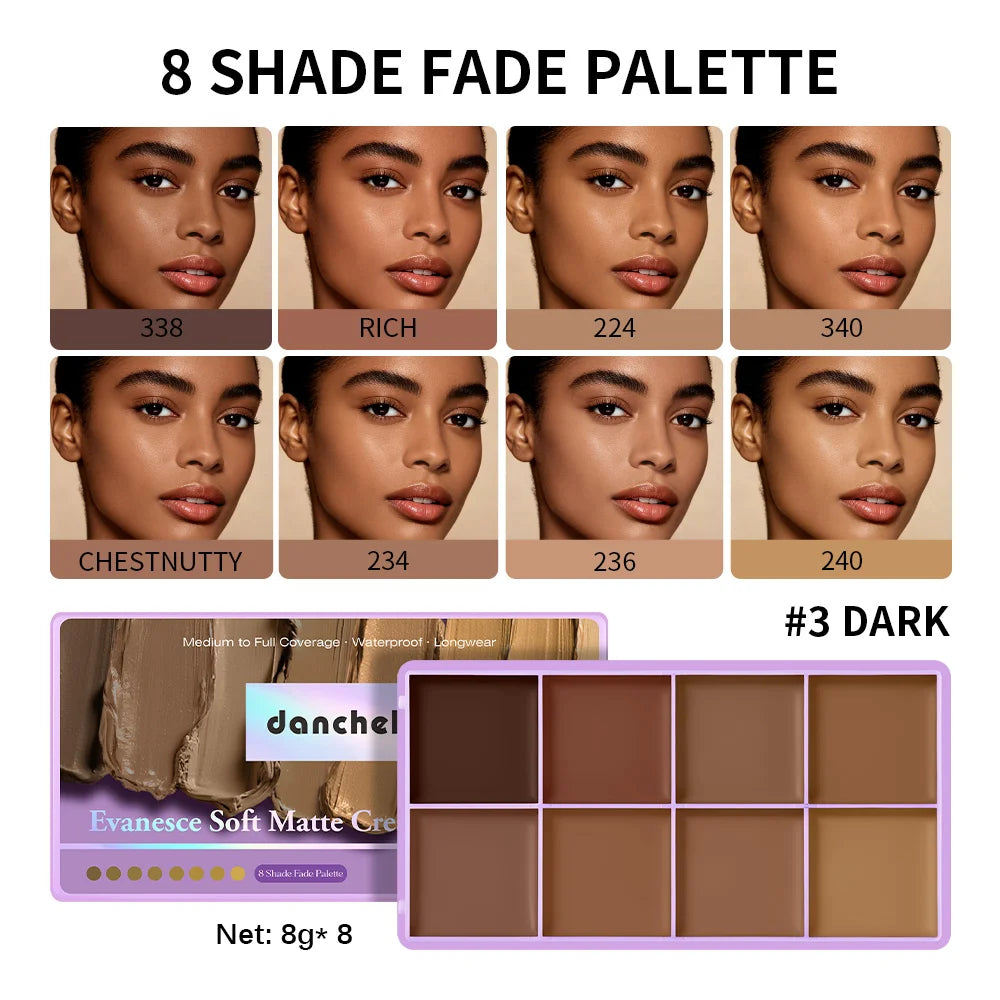 Cream Concealer Palette Full Coverage Contour & Tattoo Cover Makeup - 22
