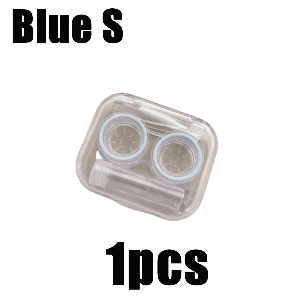 Portable Contact Lens Case Travel Storage Kit with Tweezer and Suction - 16