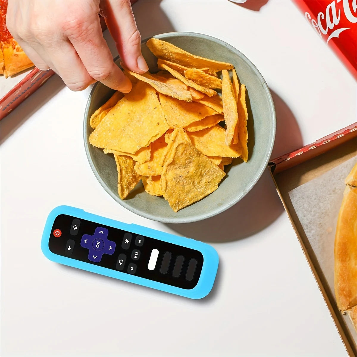 Glow in the Dark Silicone Universal Remote Control Cover with Lanyard - 6