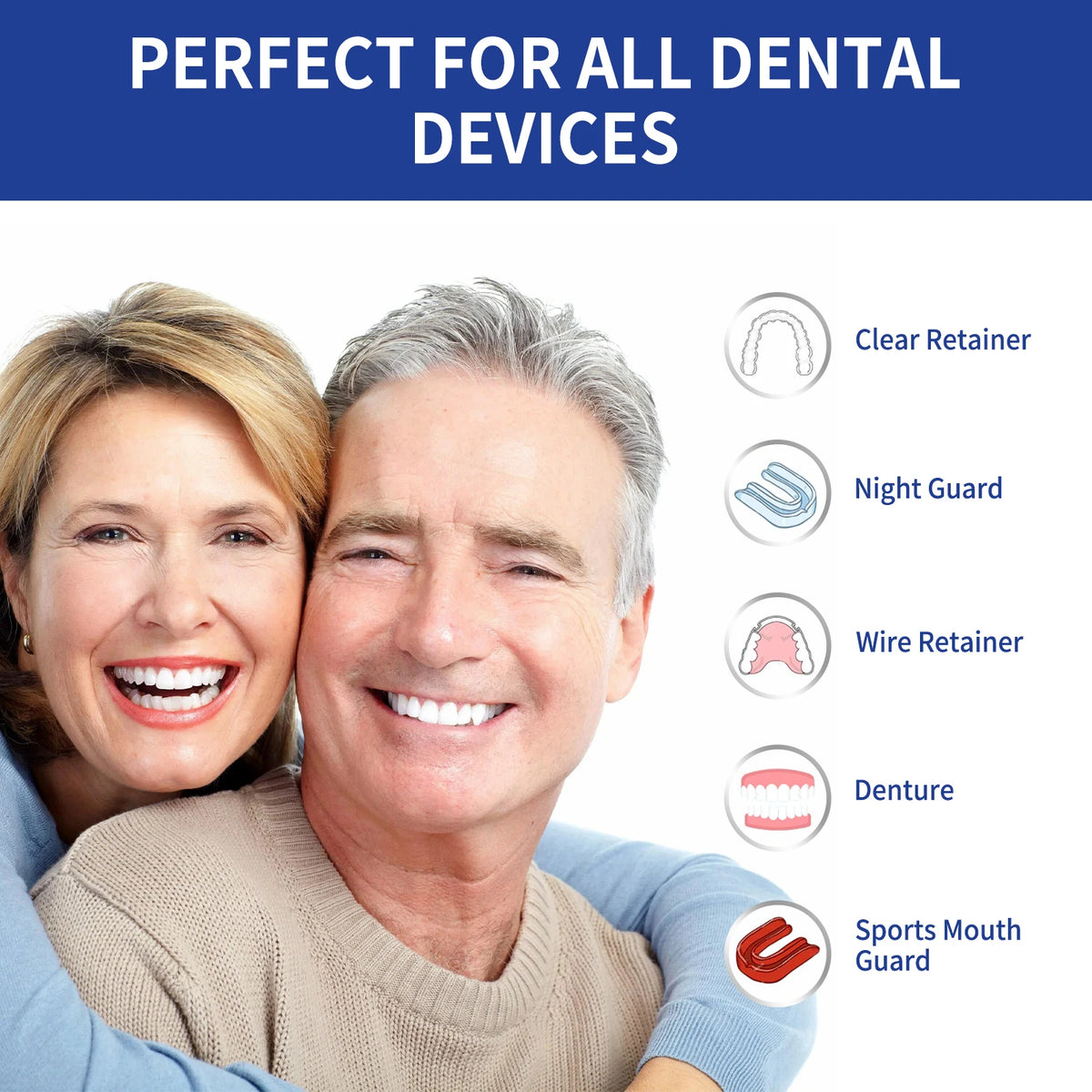 Denture Cleaner Tablets False Teeth And Retainer Cleaner