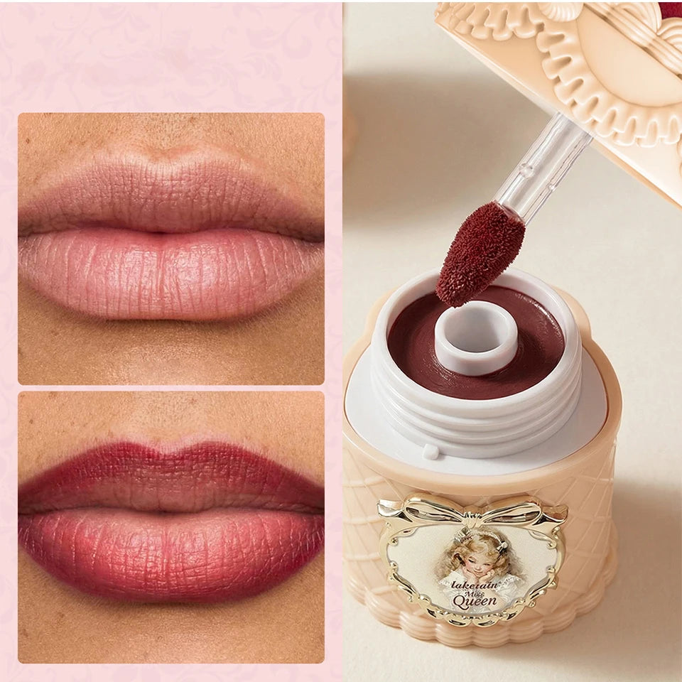 Strawberry Cake Lip Mud Matte Velvet Lipstick - 11