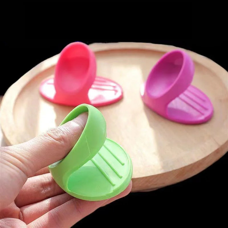 Silicone Finger Covers Heat Resistant Oven Mitts Kitchen Grips 2 Pack - 5