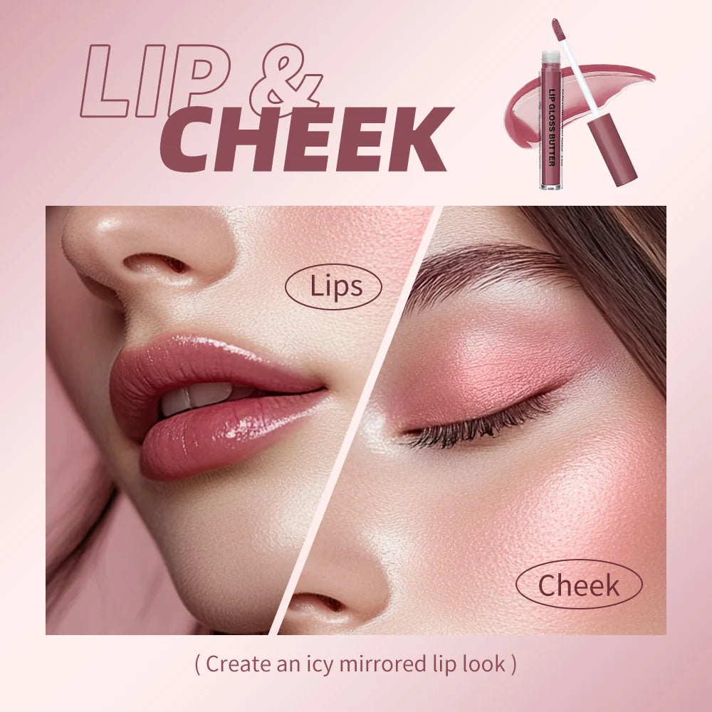 Lakerain Moisturizing Mirror Lip Gloss Butter Liquid Lip Makeup - 5