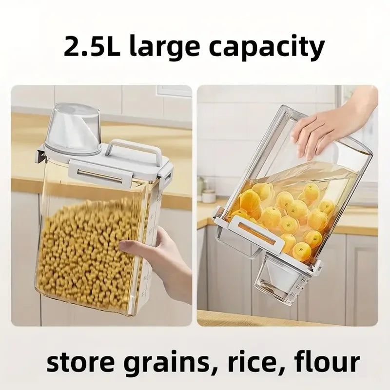 Airtight Food Storage Container Moisture Proof Kitchen Pantry Organizer - 5