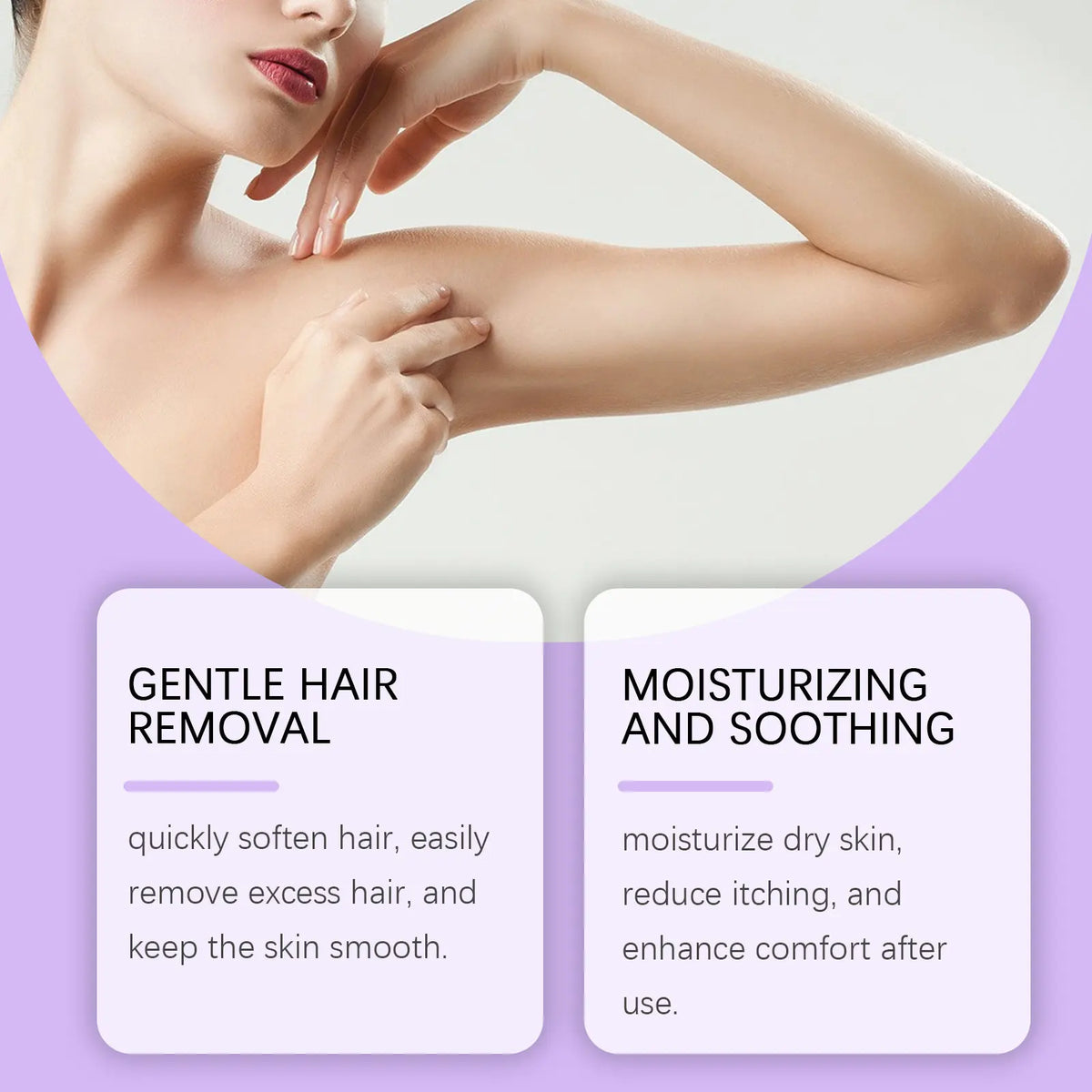 Painfree Hair Removal Mousse Depilatory Foam for Smooth Skin