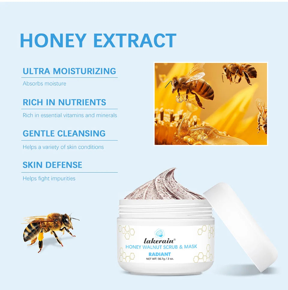 Honey Walnut Facial Scrub and Exfoliating Mask - 10