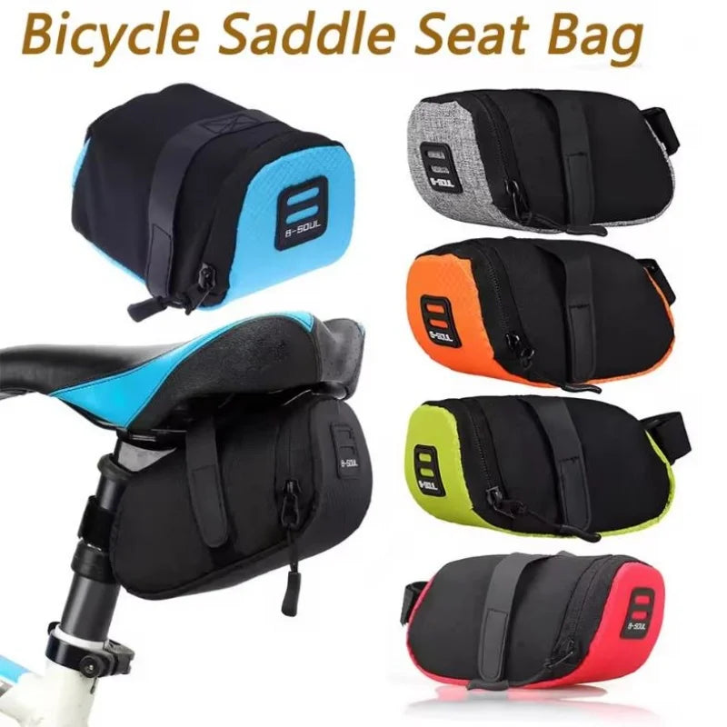 Reflective Bike Saddle Bag MTB Seat Storage Pouch Cycling Tool Pack