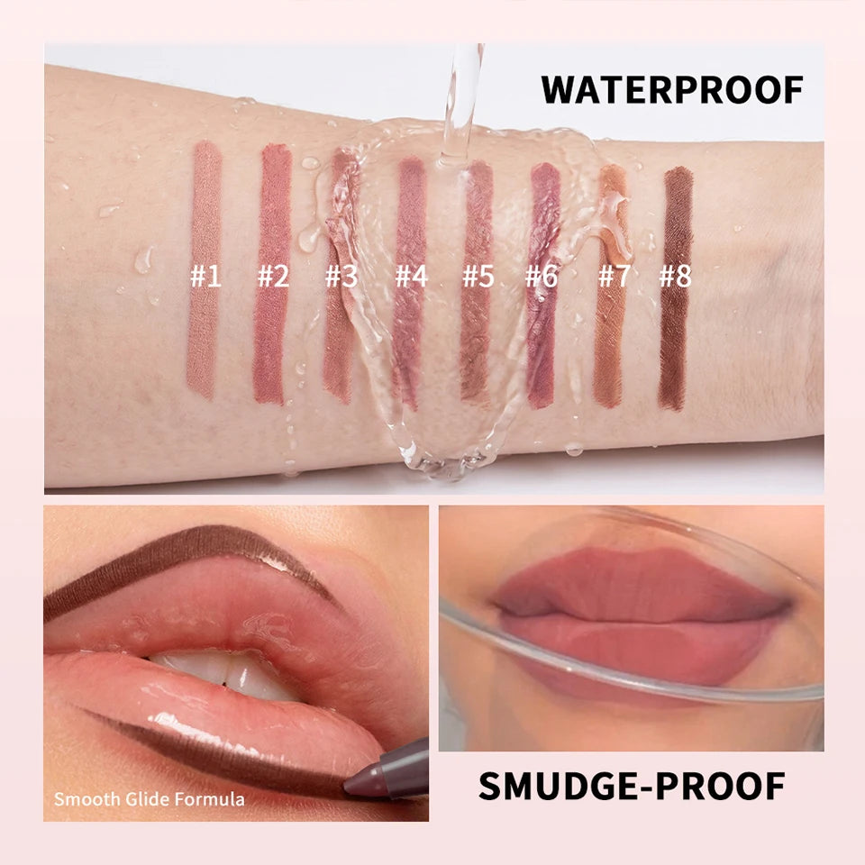 Stain Lip Liner Pencil Waterproof Long Lasting Matte Lip Contour Pen - 14