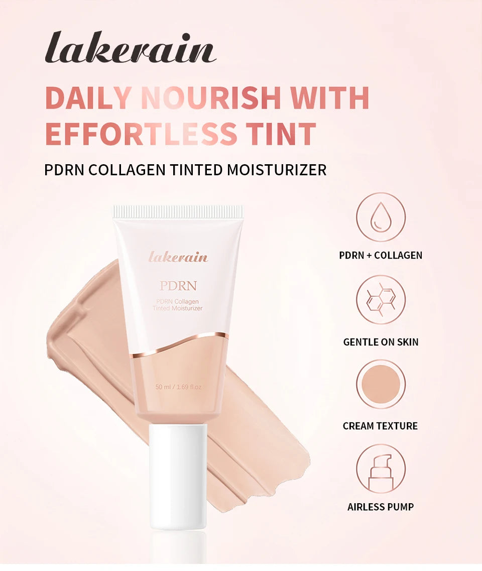 PDRN Collagen Tinted Moisturizer Radiant Glow Foundation Makeup - 7