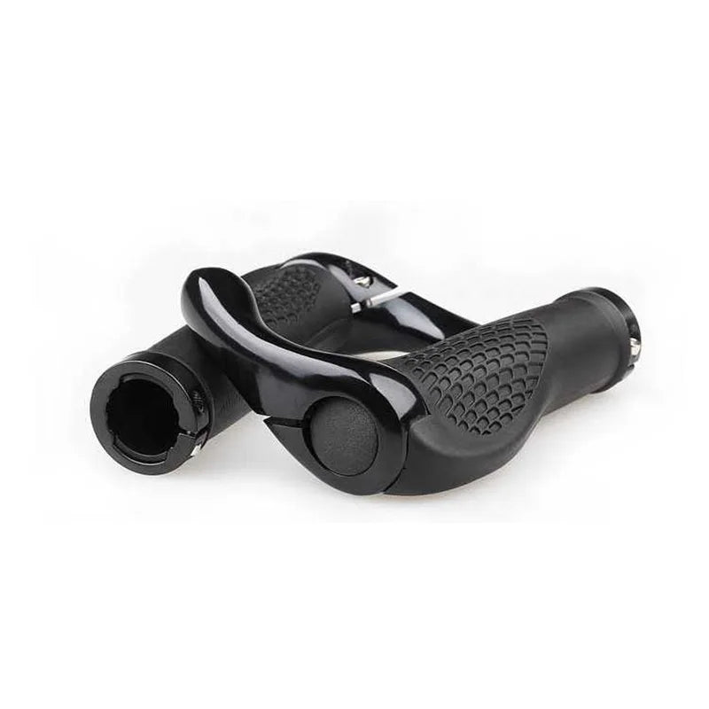 Ergonomic MTB Bicycle Handlebar Grips with Aluminum Alloy Bar Ends - 14