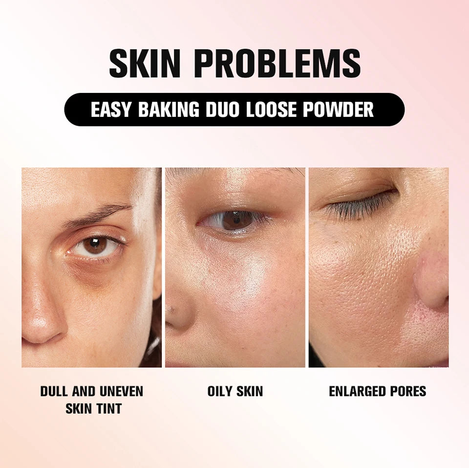 2-in-1 Color Correcting Setting Powder Matte Loose Powder
