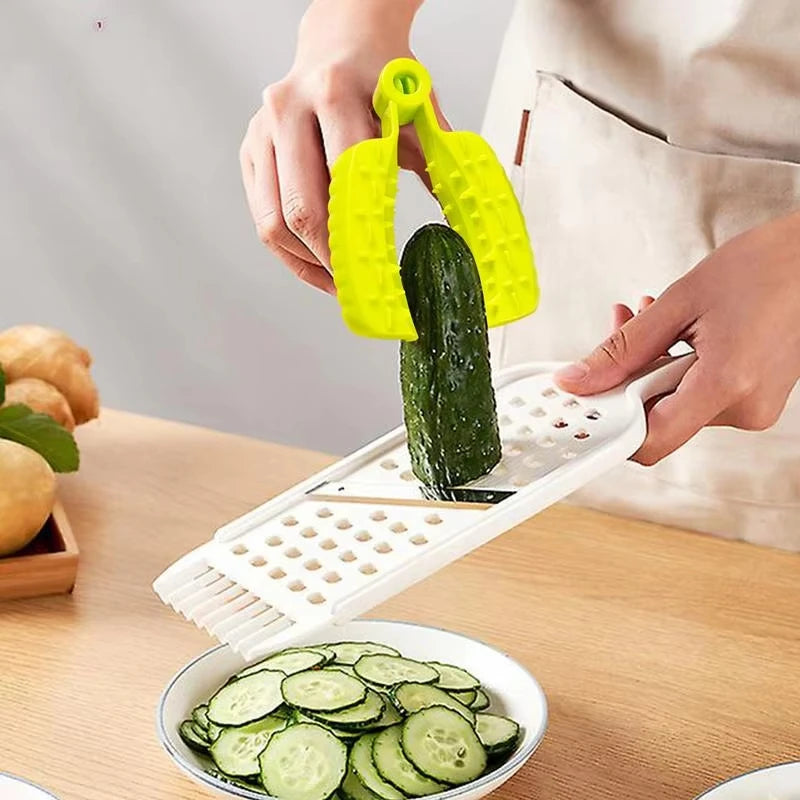 Vegetable Finger Guard Safe Food Cutting Holder for Kitchen Grater - 4