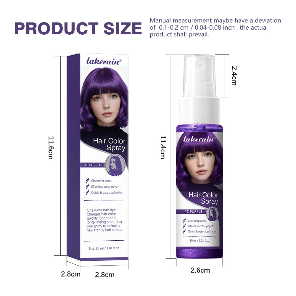 Temporary Hair Color Spray Washable DIY Dye - 15