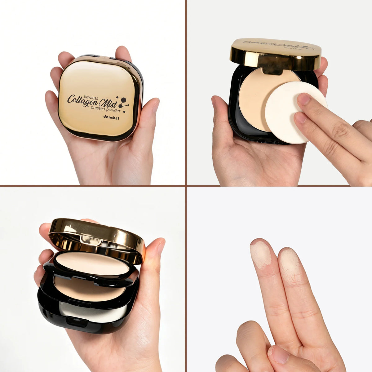 Double Layer Pressed Powder Oil Control Matte Setting Powder Makeup