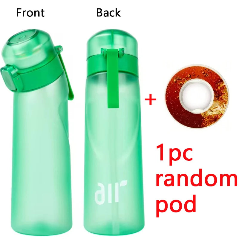 Aromatherapy Sport Water Bottle with Flavor Pods Leak Proof Straw Cup - 14