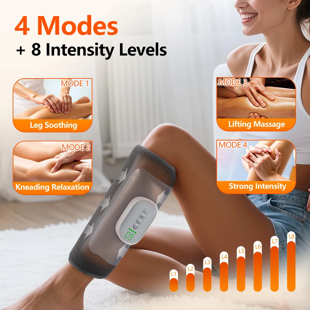 Wireless Calf Air Compression Massager & Leg Relaxation Wrap