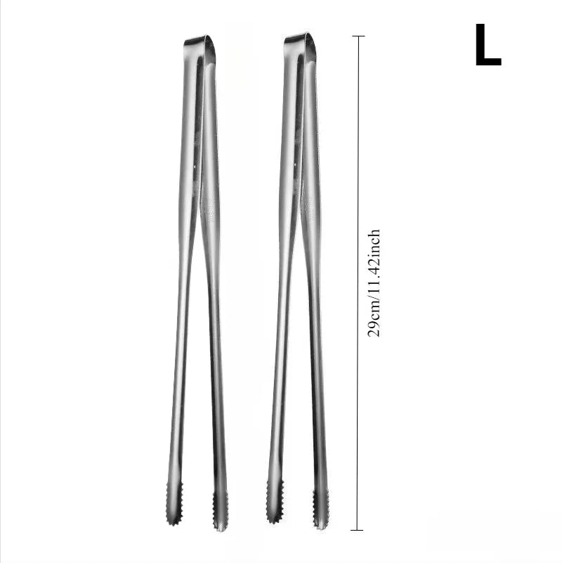 Stainless Steel Kitchen Tongs BBQ Grill Food Spatula Set 3 Piece - 18