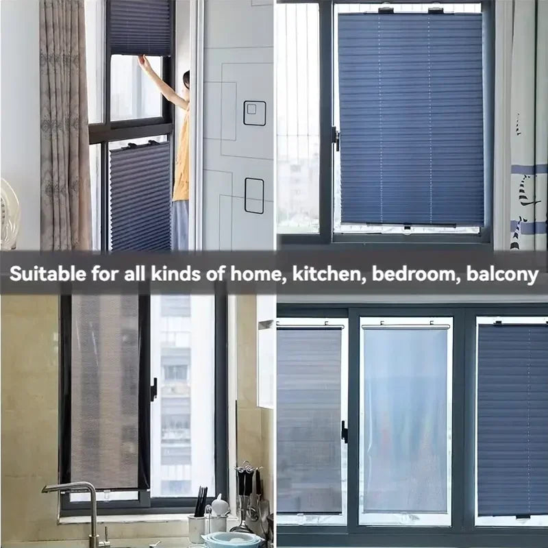Retractable Window Sunshade Suction Cup Heat Insulation Blind - 7