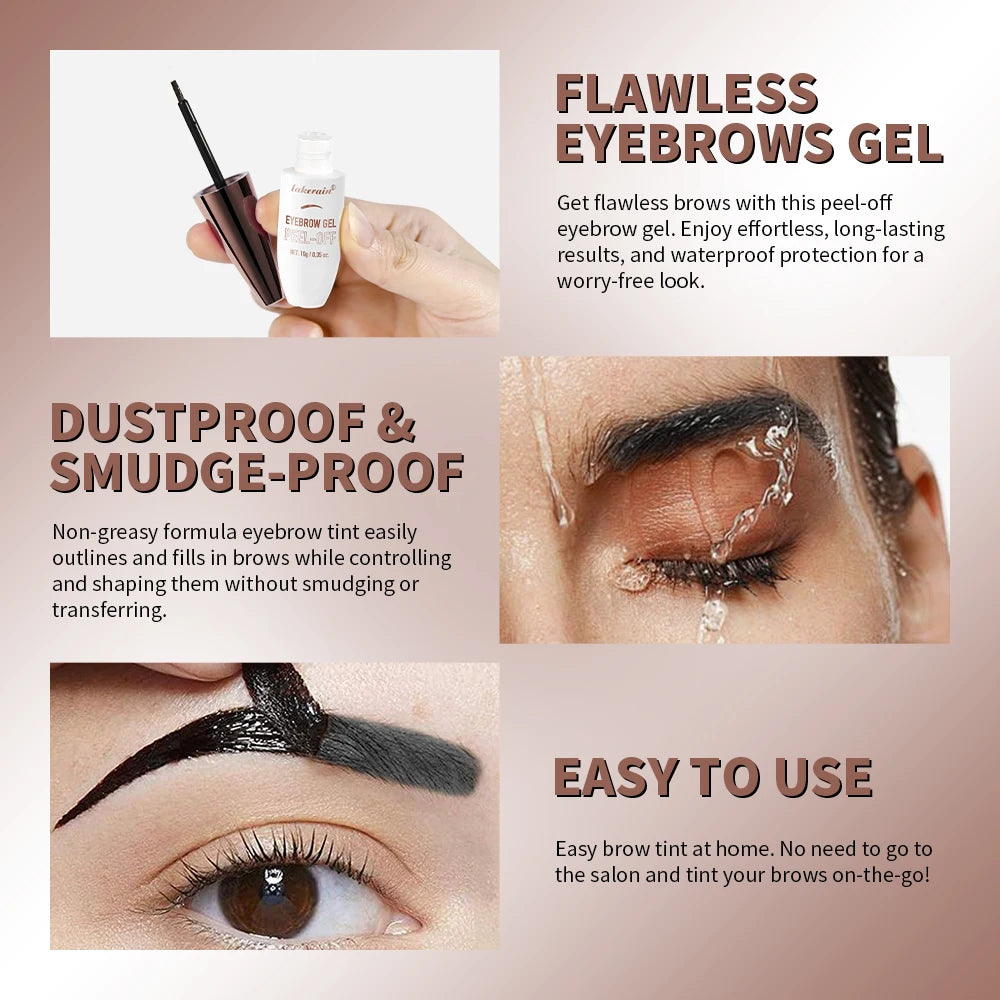 Lakerain Peel Off Eyebrow Gel Waterproof Brow Tint Cream