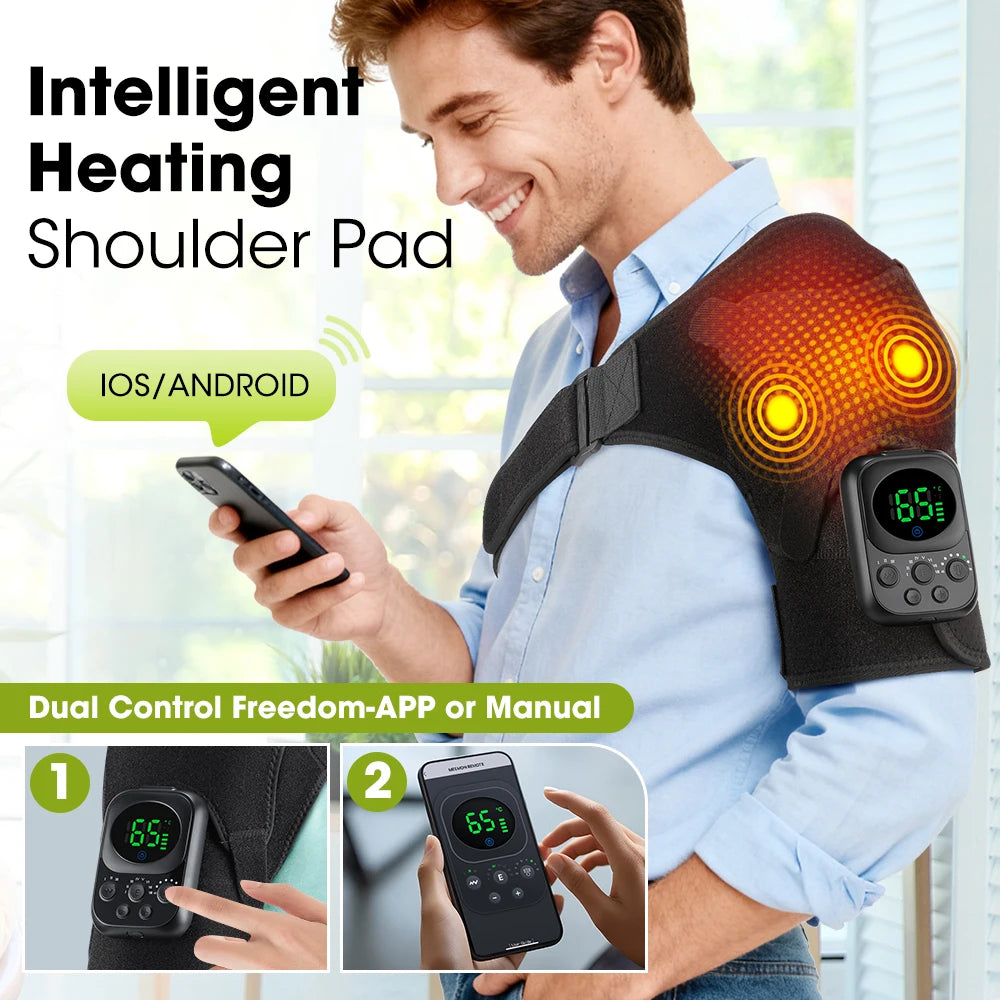 Smart Cordless Shoulder Heating Massager Electric Brace - 21