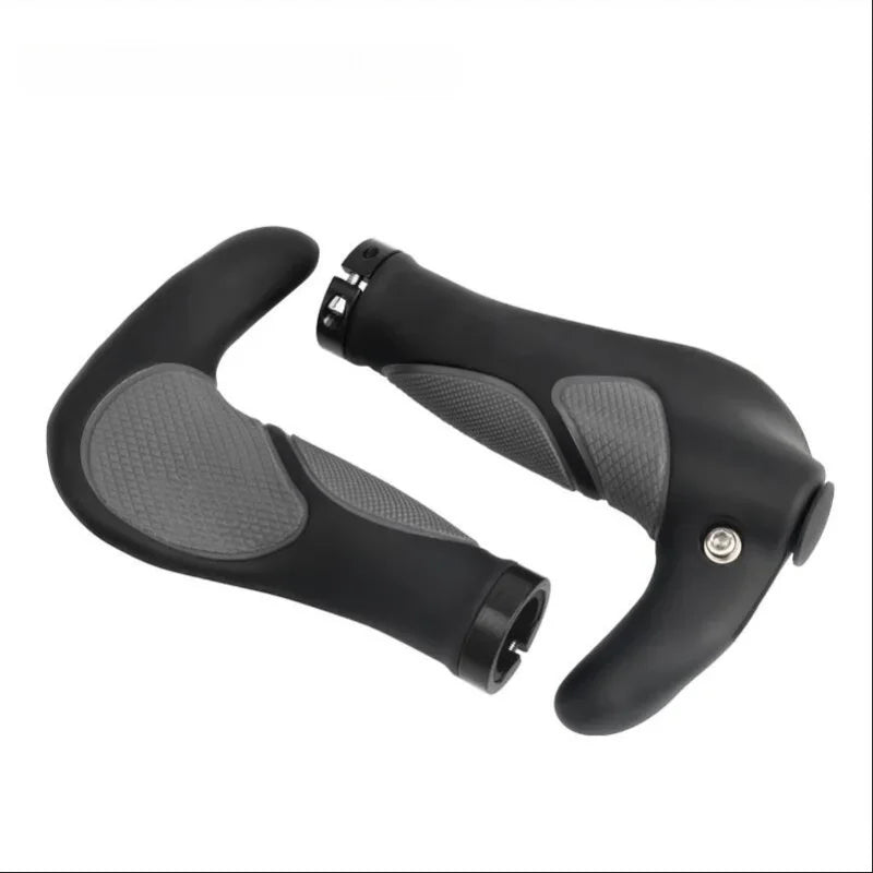 Ergonomic MTB Bike Grips TPR Rubber Shock Absorption Handlebar Covers