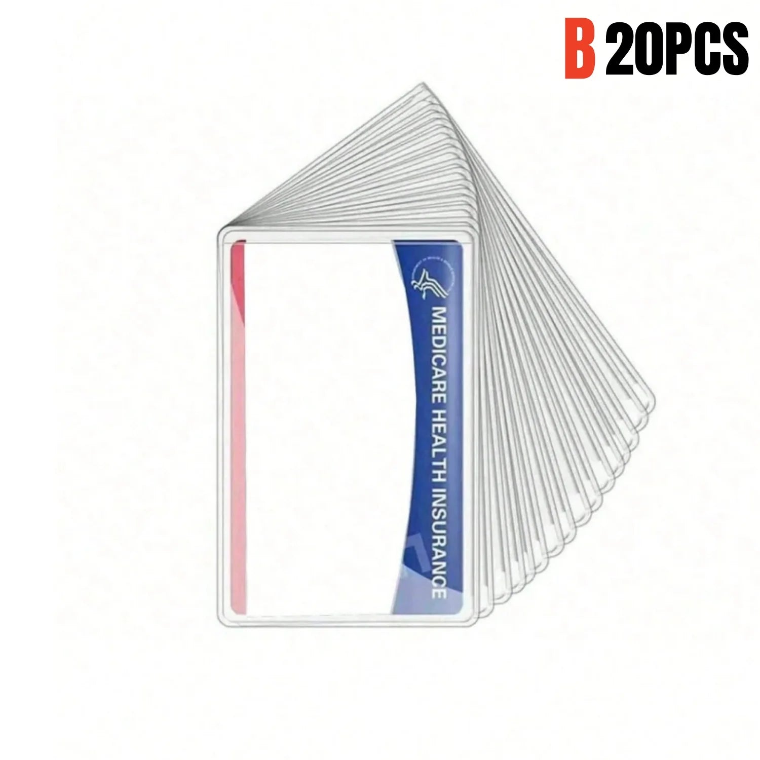 Clear PVC Card Protector Sleeves Waterproof ID and Credit Card Covers