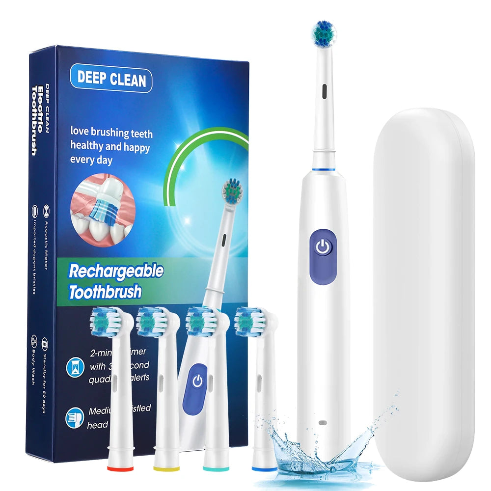 Intelligent Rotating Electric Toothbrush Rechargeable Rotary Toothbrush