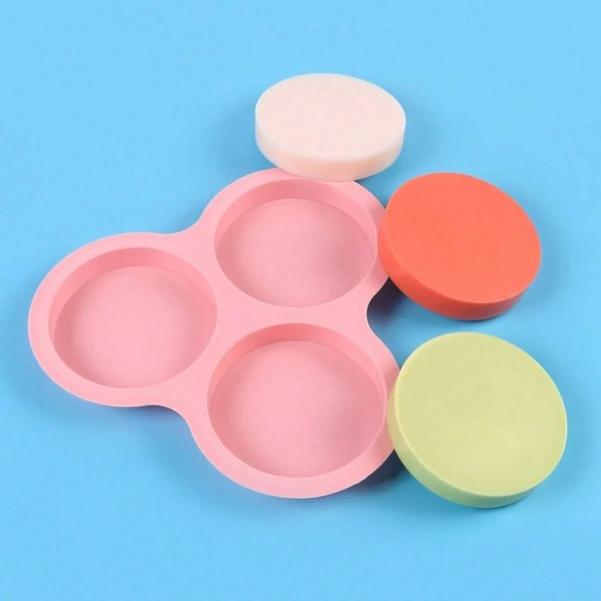 Silicone Air Fryer Mold 3 Cavity Muffin Cupcake Baking Pan Tray