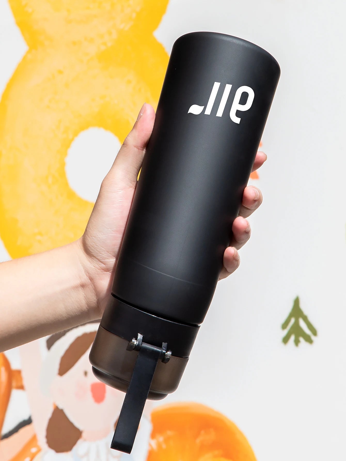 800ml Scented Water Bottle Portable Flavor Pod Sports Hydration Cup - 4