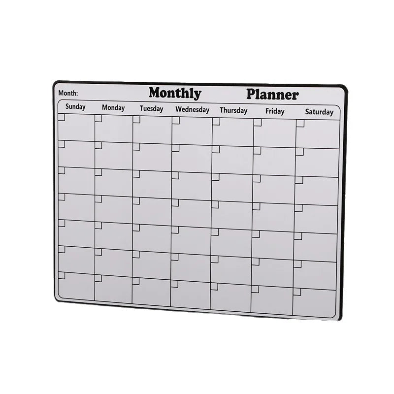 Magnetic Refrigerator Monthly Calendar Dry Erase Fridge Whiteboard Planner - 9