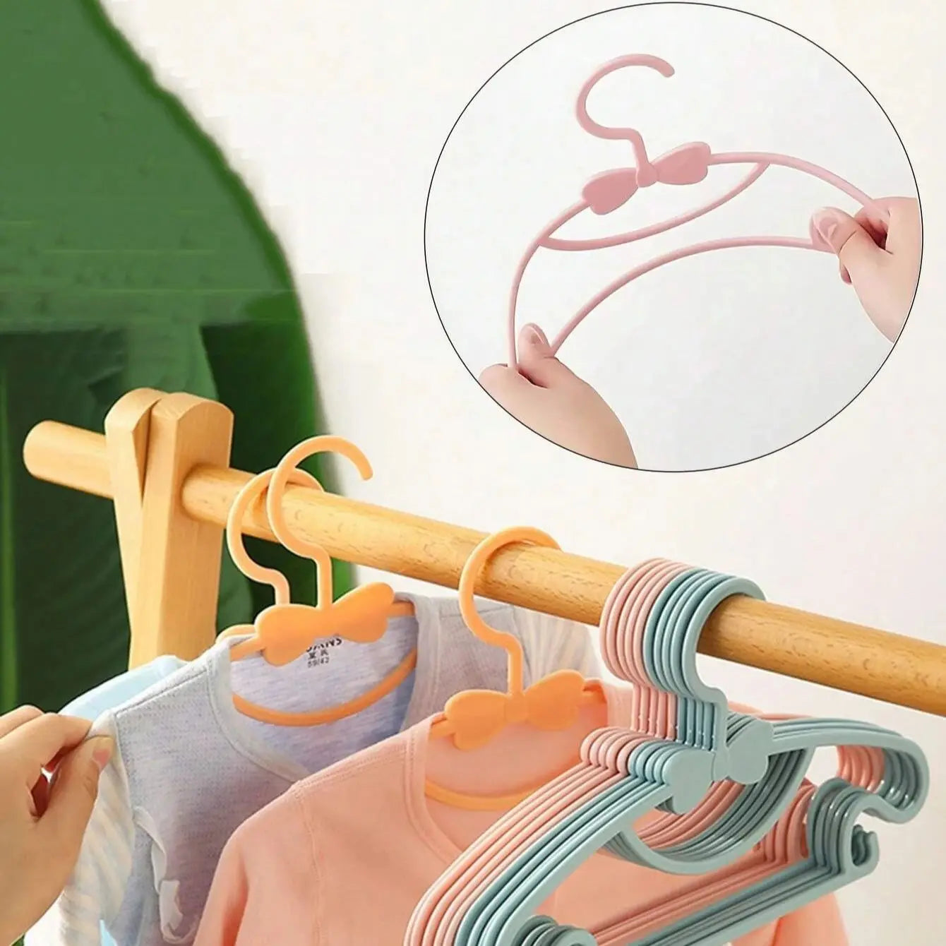 Baby Clothes Hangers Non Slip Kids Clothing Organizer Set - 5