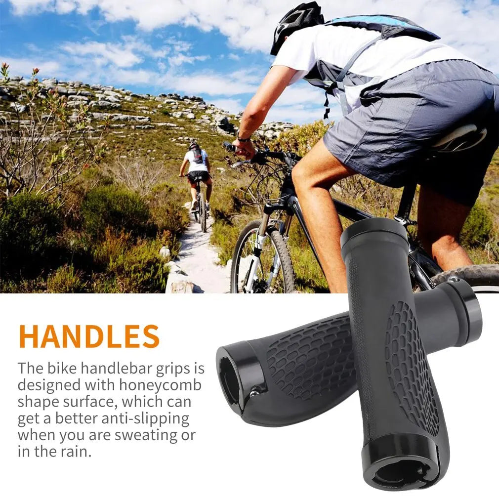 Ergonomic MTB Bicycle Handlebar Grips Anti Slip Rubber Lock On Grips - 7