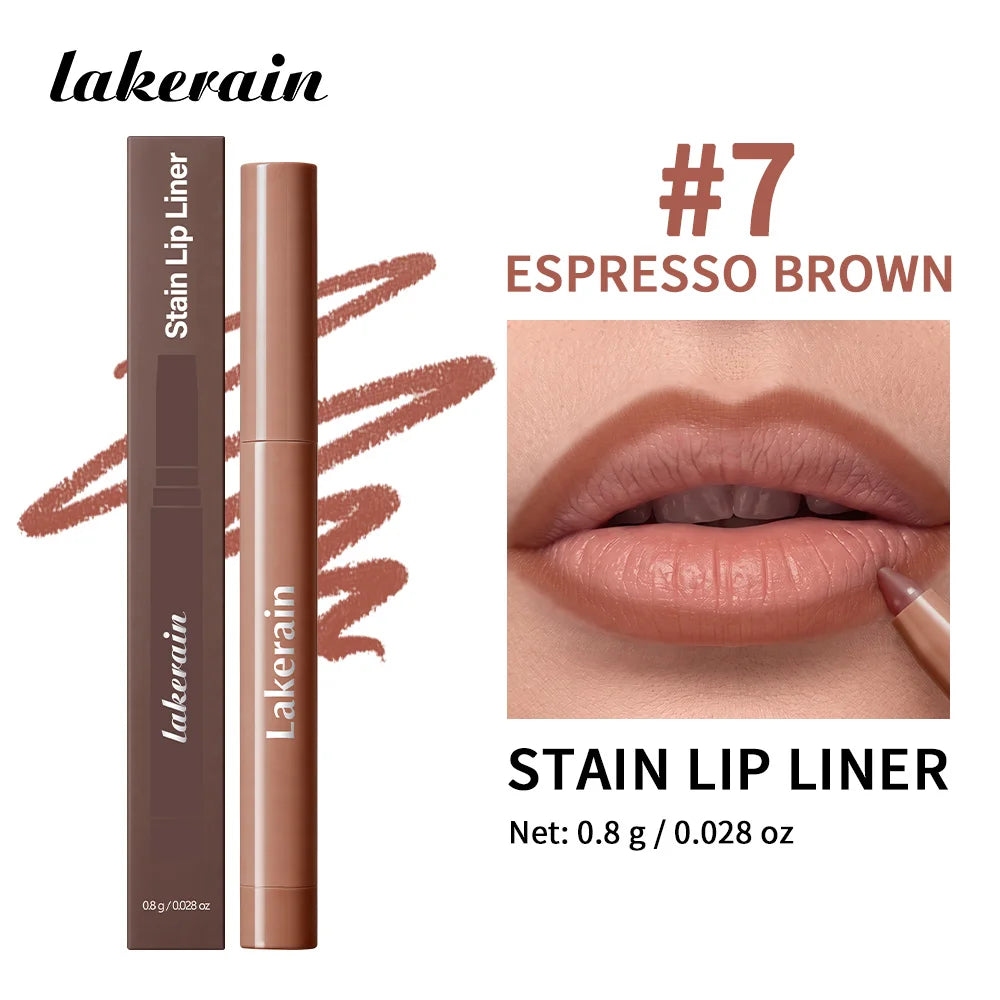 Stain Lip Liner Pencil Waterproof Long Lasting Matte Lip Contour Pen