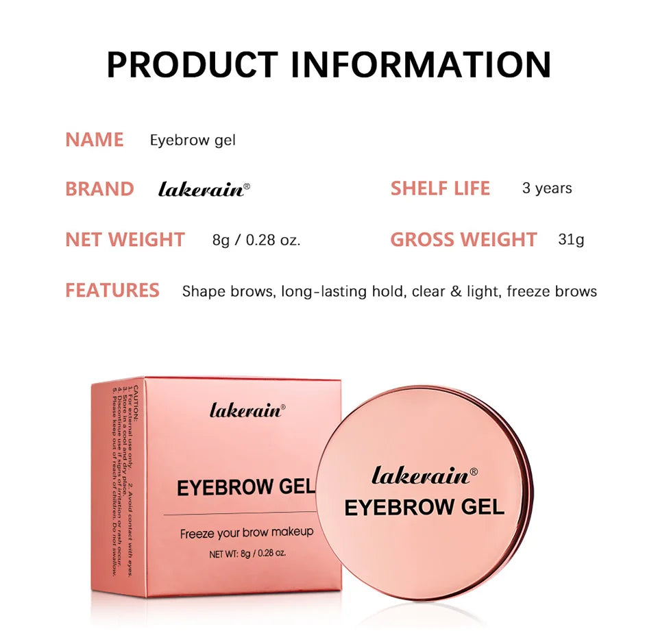 Waterproof Eyebrow Styling Gel Natural Brow Sculpt Soap Wax Pomade