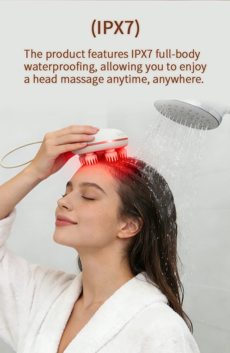 Cordless EMS Scalp Massager Electric Head Massager Body Scratcher