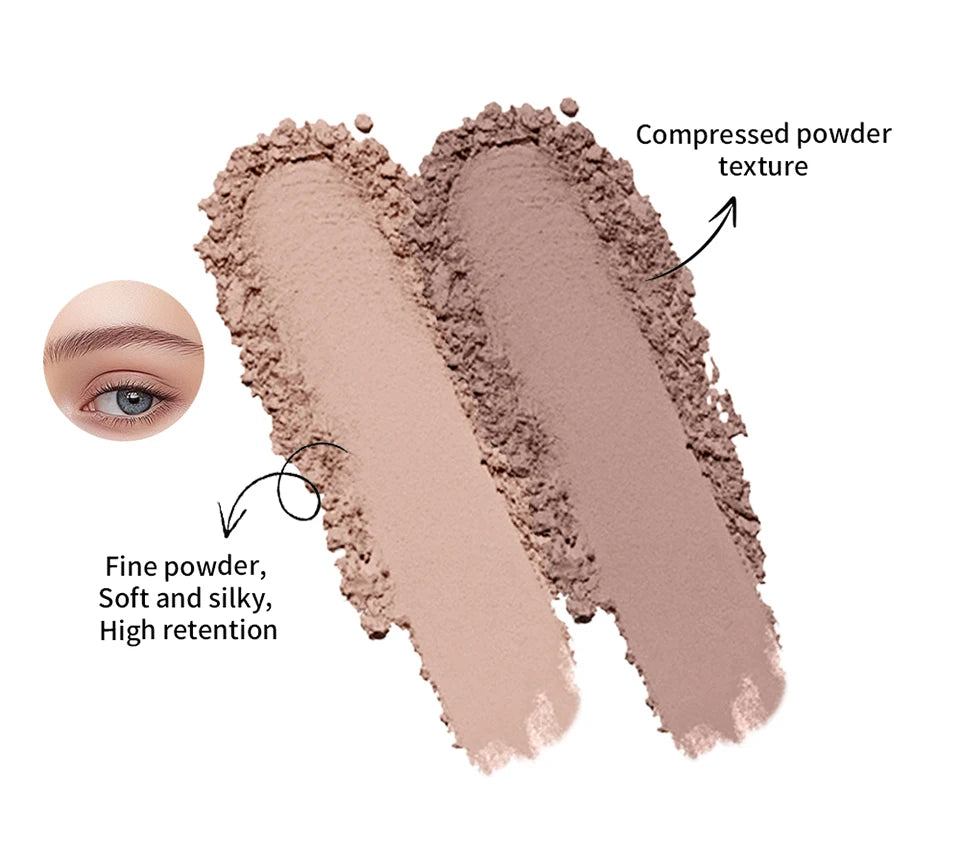 Two-Color Eyebrow Powder Long Lasting Contour and Nose Shadow Makeup