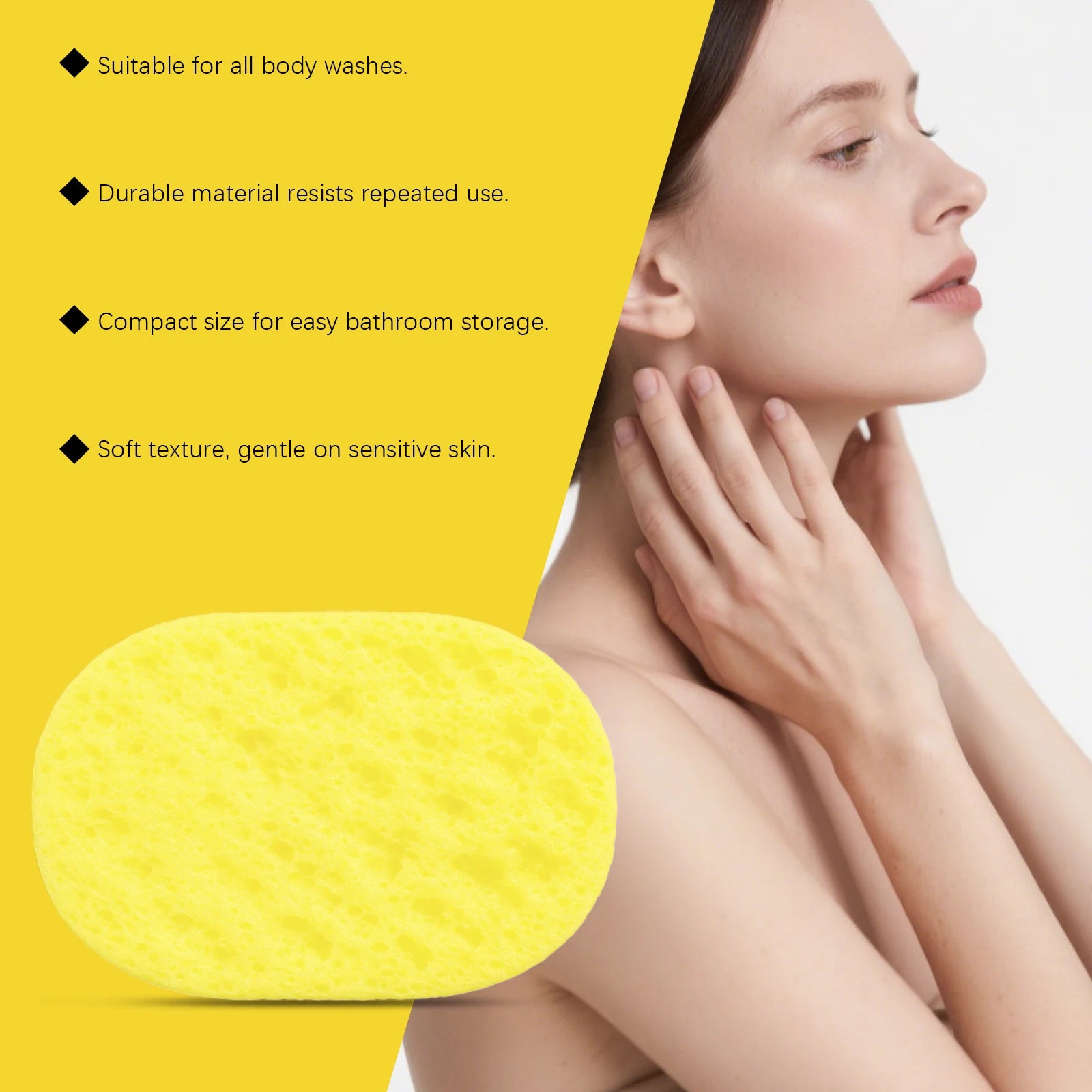 Lemongrass Lemon Exfoliating Bath Sponge Body Cleansing Tool - 11