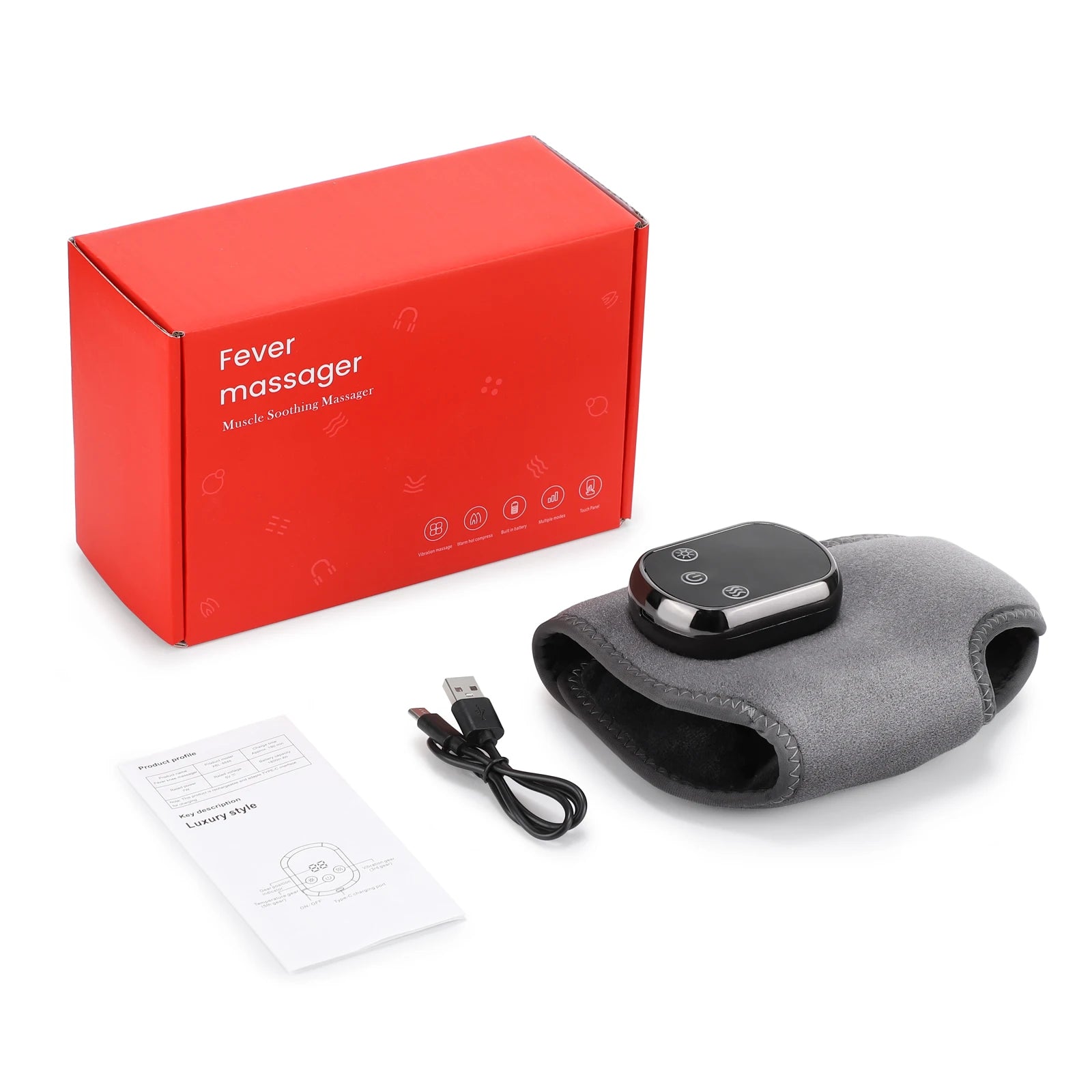 Cordless Heated Ankle Massager with Heat and Vibration - 14
