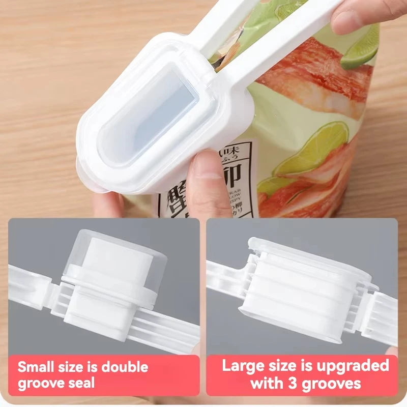 Food Bag Clips with Pouring Spout Sealing Preservation Sealer Tool